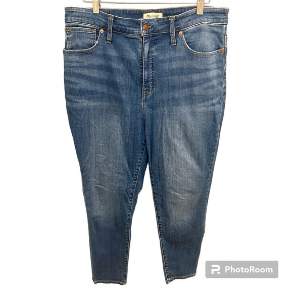 Madewell Curvy High Rise Skinny Crop Size 32 GUC Wear on inner thigh N0550 - Picture 1 of 9